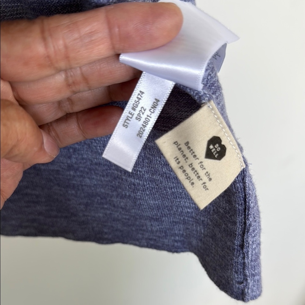 Madewell Women's Blue Open-Front Sweater - Picture 9 of 10